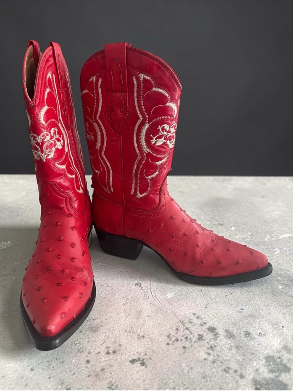 Women’s Red Rodeo brand full quill Ostrich boots size 6.5 Excellent condition